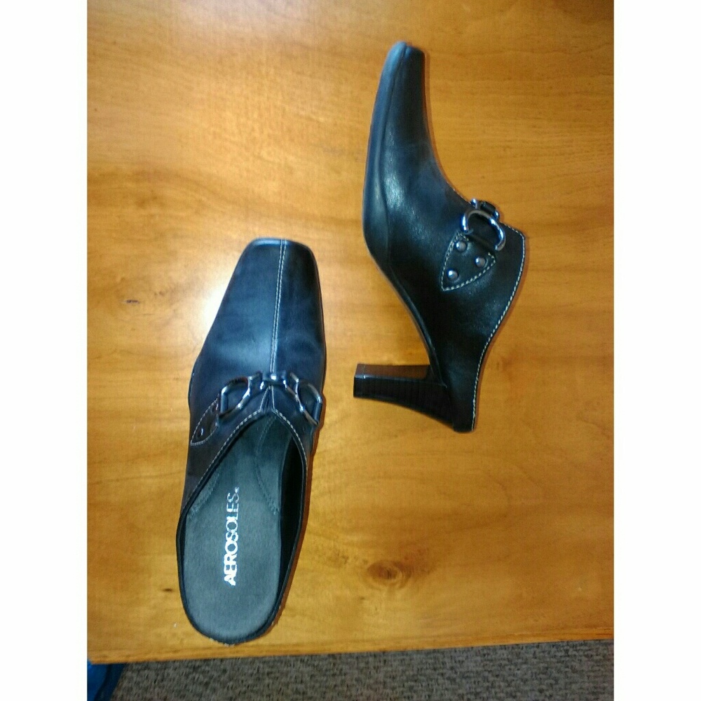 Aerosoles Slip On Mule Heel Shoes